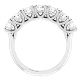 Platinum 1 5/8 CTW Natural Diamond Seven-Stone Anniversary Band